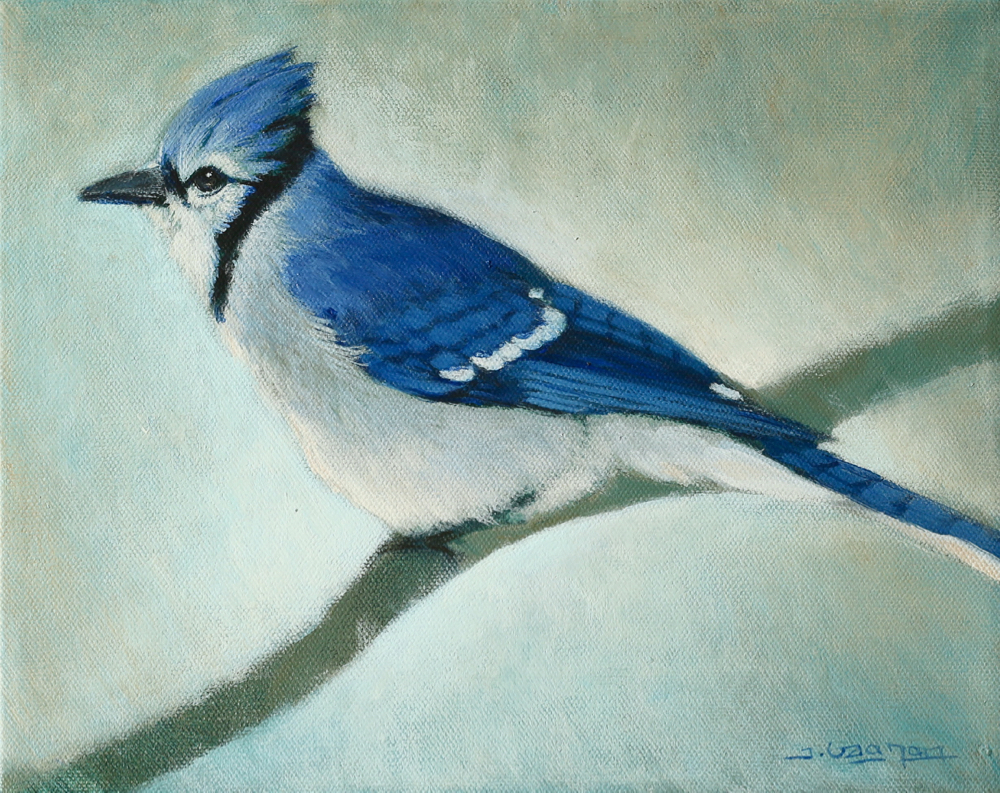 Blue Jay Painting - Online Acrylic Tutorial For Beginners