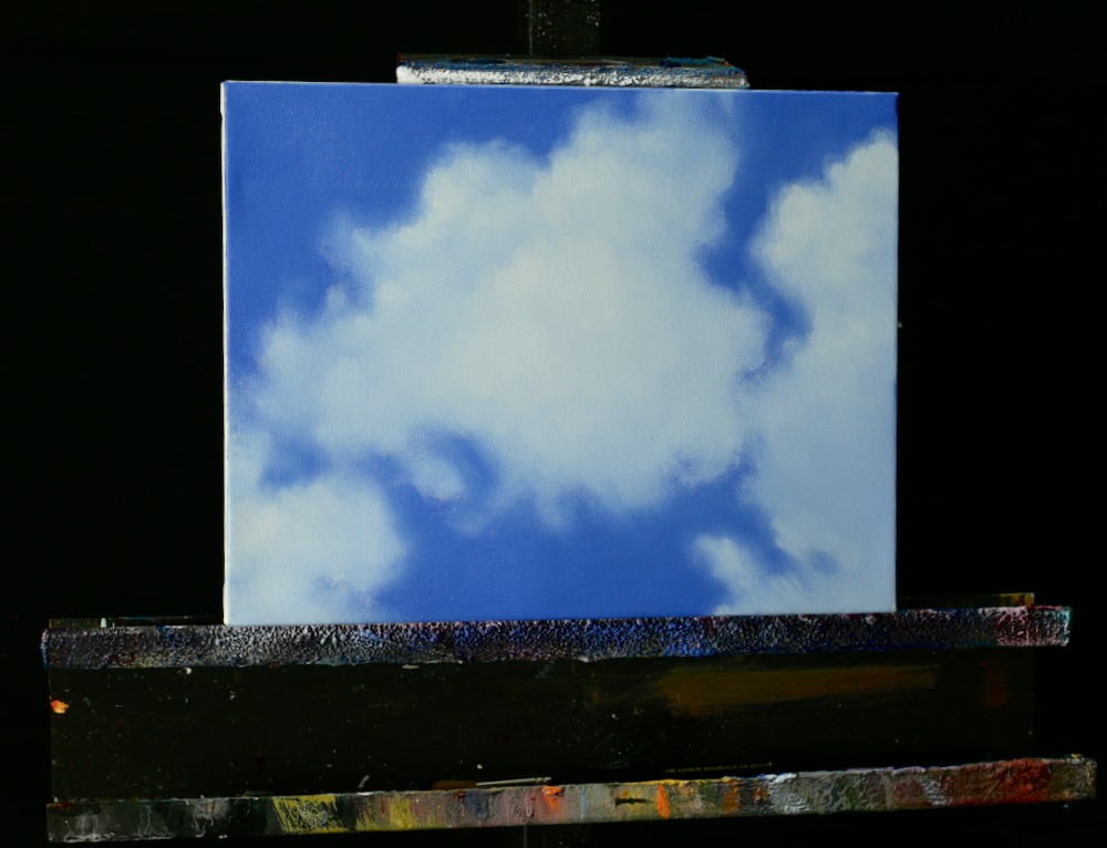 Tim Gagnon Acrylic Painting Quick Tip - Using Gel Medium for Clouds 
